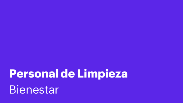 Personal de Limpieza