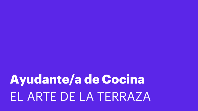 Ayudante/a de Cocina