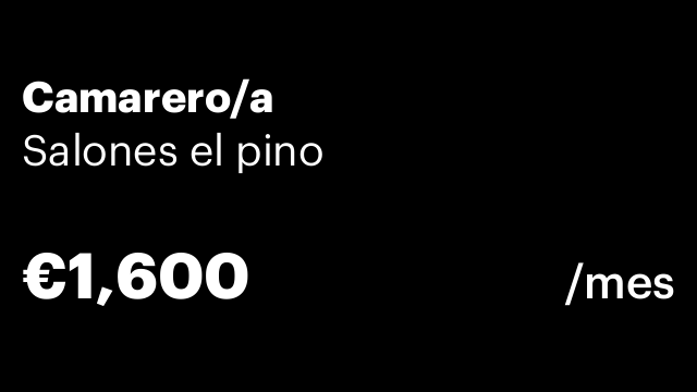 Camarero/a