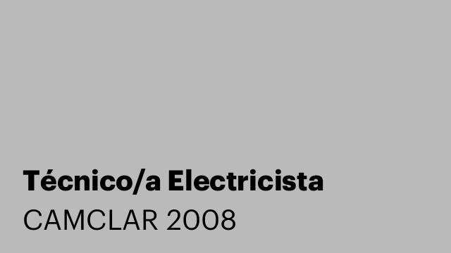 Técnico/a Electricista