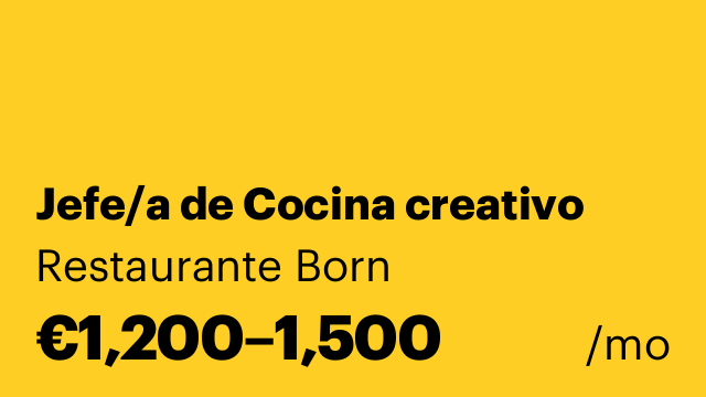 Jefe/a de Cocina creativo