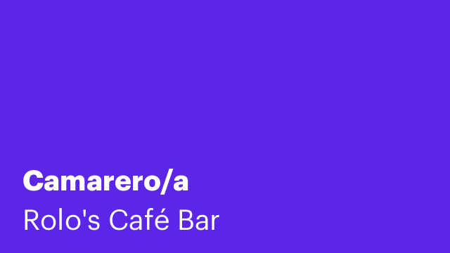 Camarero/a