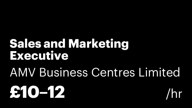 Sales and Marketing Executive