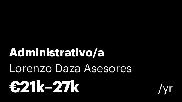 Administrativo/a