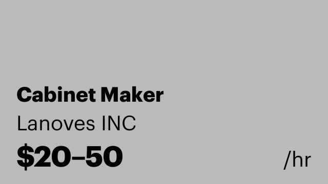 Cabinet Maker