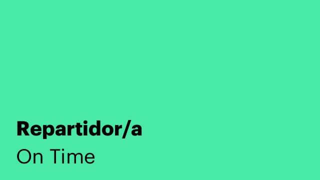 Repartidor/a