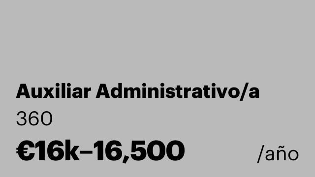 Auxiliar Administrativo/a