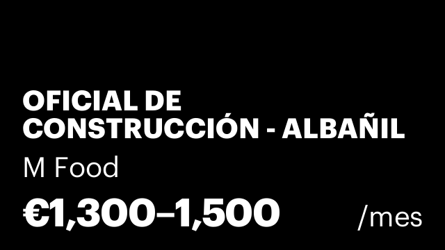 OFICIAL DE CONSTRUCCIÓN - ALBAÑIL