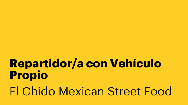 Repartidor/a con Vehículo Propio