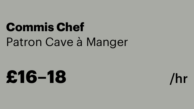 Commis Chef