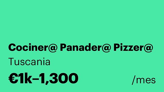 Cociner@ Panader@ Pizzer@