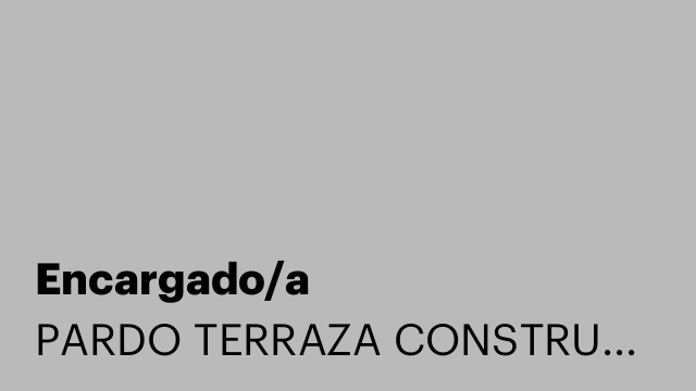 Encargado/a