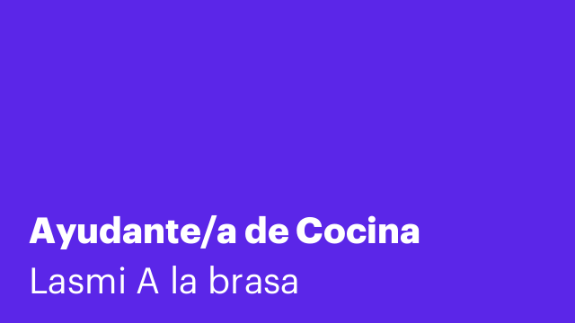 Ayudante/a de Cocina