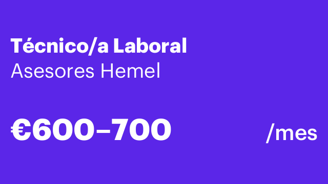 Técnico/a Laboral