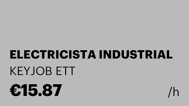 ELECTRICISTA INDUSTRIAL