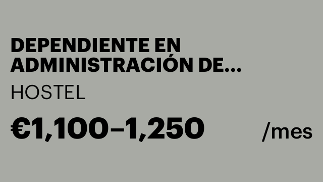 DEPENDIENTE EN ADMINISTRACIÓN DE LOTERÍAS
