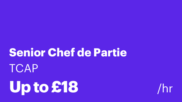 Senior Chef de Partie