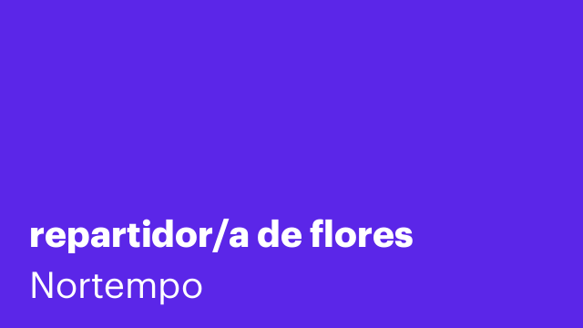 repartidor/a de flores
