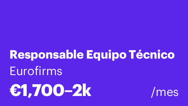 Responsable Equipo Técnico