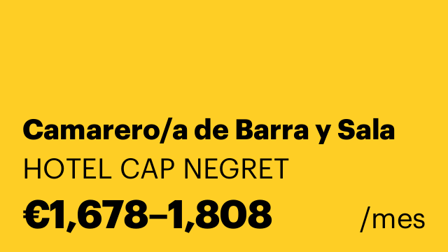 Camarero/a de Barra y Sala