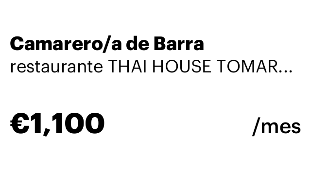 Camarero/a de Barra