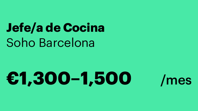 Jefe/a de Cocina