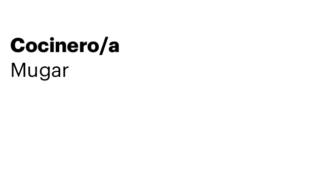 Cocinero/a