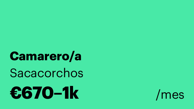 Camarero/a