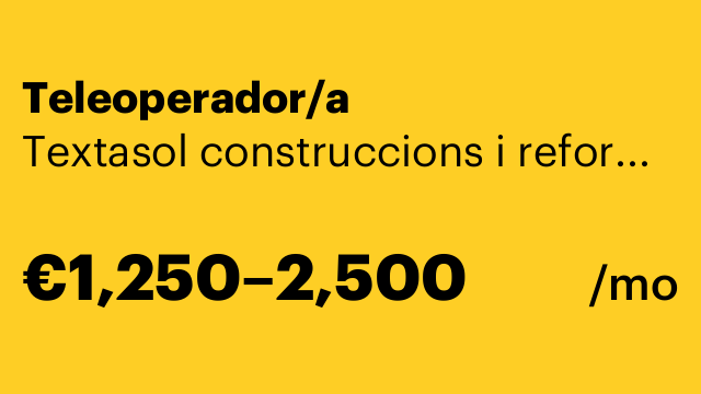 Teleoperador/a