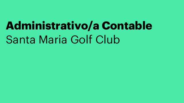 Administrativo/a Contable
