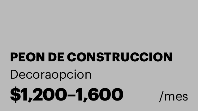 PEON DE CONSTRUCCION