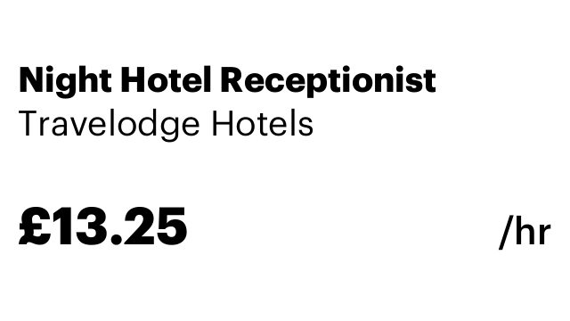 Night Hotel Receptionist