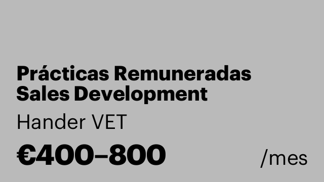 Prácticas Remuneradas Sales Development Representative (SDR)
