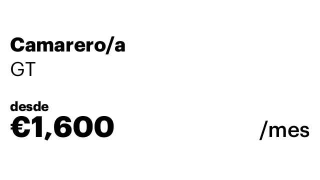 Camarero/a