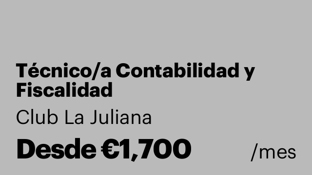 Técnico/a Contabilidad y Fiscalidad