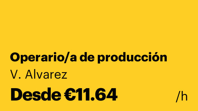 Operario/a de producción