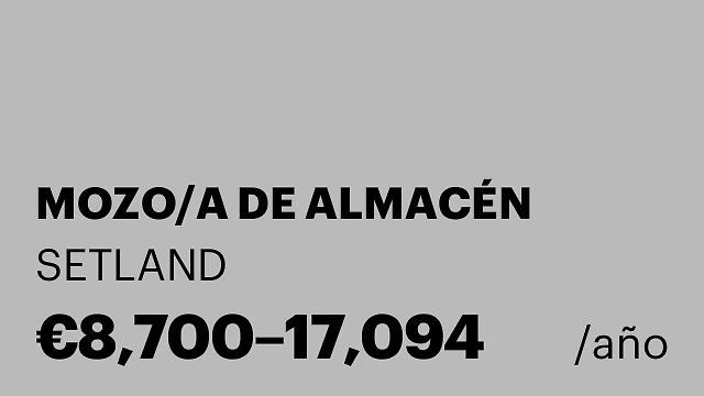 MOZO/A DE ALMACÉN