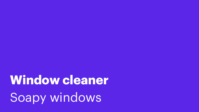 Window cleaner