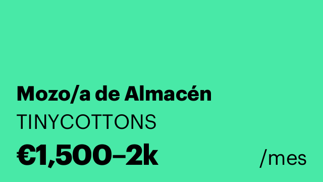 Mozo/a de Almacén