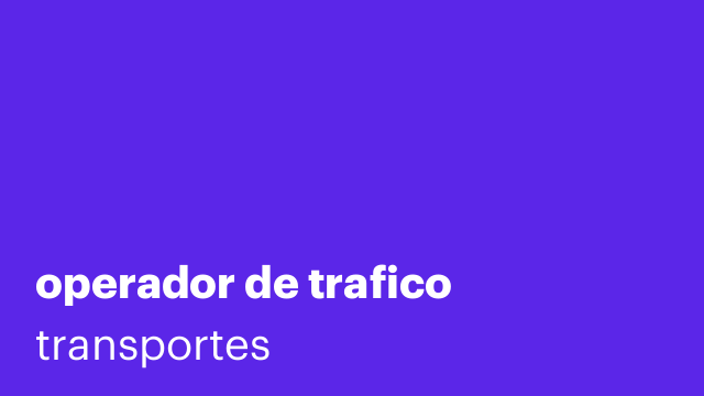 operador de trafico