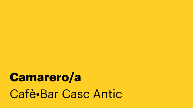 Camarero/a