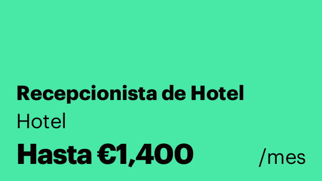 Recepcionista de Hotel
