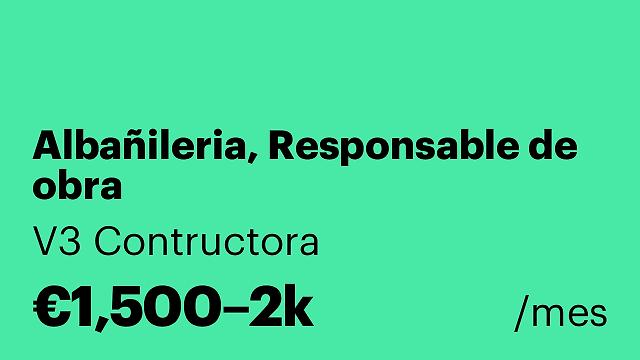 Albañileria, Responsable de obra
