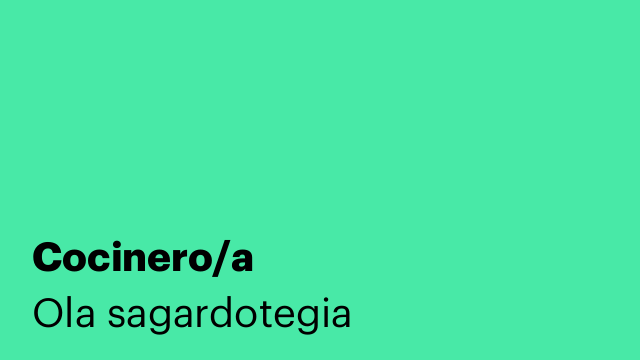 Cocinero/a