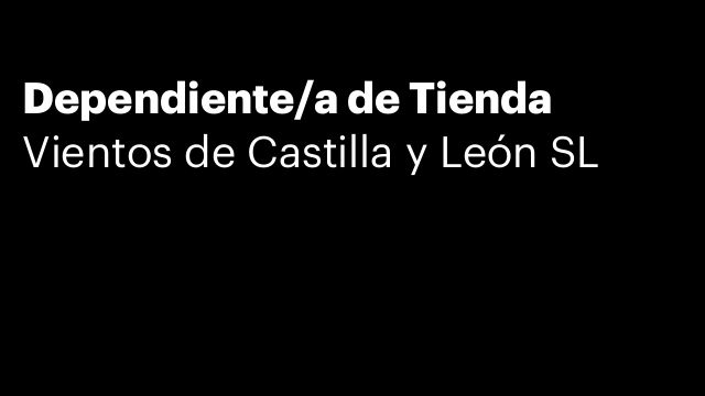 Dependiente/a de Tienda