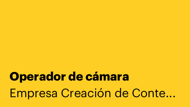 Operador de cámara