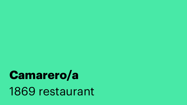 Camarero/a