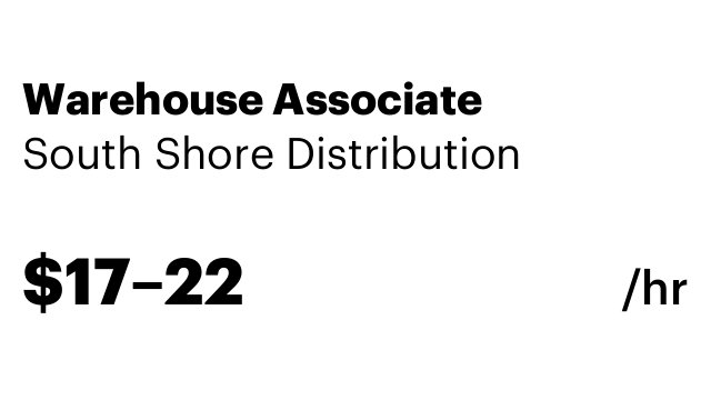 Warehouse Associate
