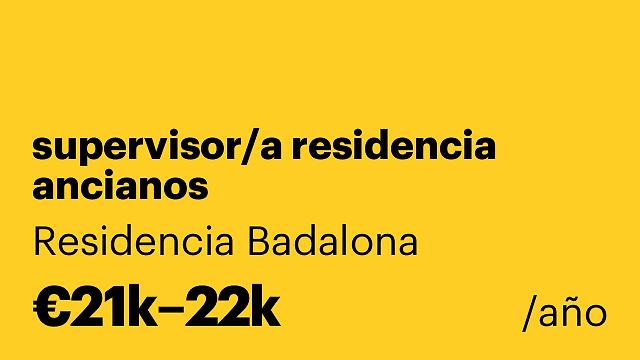 supervisor/a residencia ancianos
