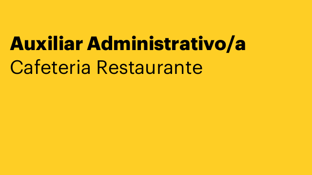 Auxiliar Administrativo/a
